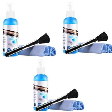 Imagem de Liquido Limpa Tela Monitor Notebook Mais Pano KIT 3 pçs - SCREEN CLEAN