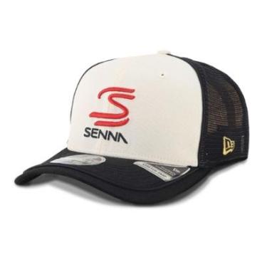 Imagem de Boné New Era  9SEVENTY Trucker Senna – Estilo Mecânicos-Masculino