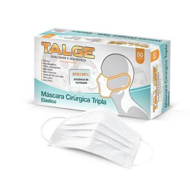 Imagem de Mascara Descartavel TNT tripla com Clipe Nasal Talge