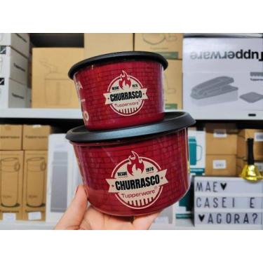 Imagem de Kit 2 Peças Tupperware Sabor na Brasa - Armazenamento Vermelho