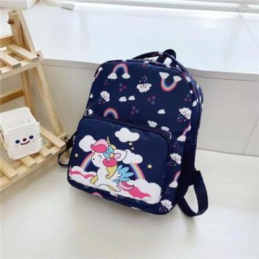 Imagem de Mochila Infantil Unicórnio- Azul Marinho - JC Shop 