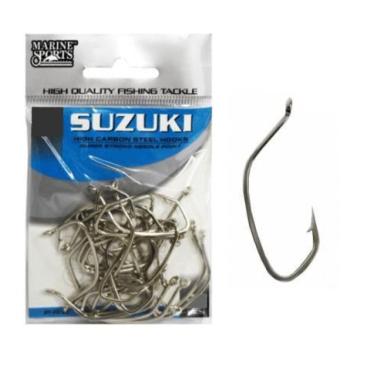 Imagem de Kit 50 Anzol De Pesca Marine Sports Suzuki Nickel N-18