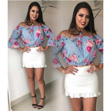 Imagem de Blusa listrada florida - cle