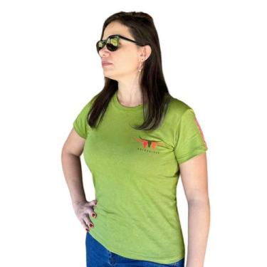 Imagem de Camiseta Country T-Shirt Feminina Os Moiadeiros Original top, Verde, G