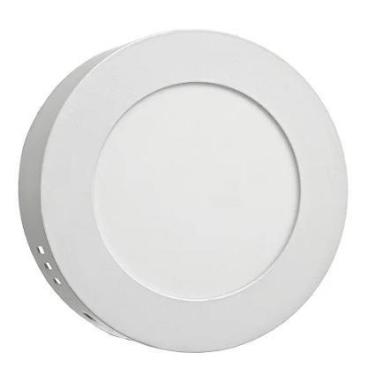 Imagem de Paflon sobrepor 6w redondo branco quente - world led
