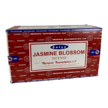 Imagem de Incenso Jasmim Massala Jasmine Blosson Satya 12 Cxs 12 Var - Lua Místi