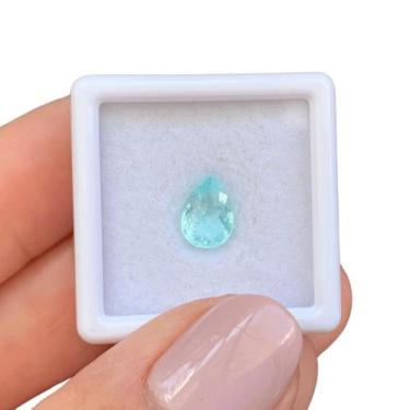 Imagem de Turmalina Paraíba Azul Neon Gota 1,18ct - SP GEMAS