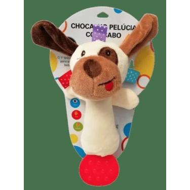 Imagem de Chocalho Pelúcia com Cabo 9536 - Pais e filhos