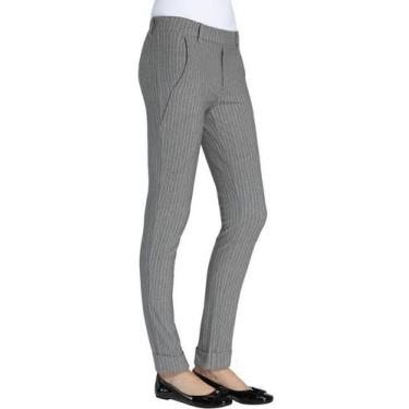 Imagem de Calça alfaiataria social feminina roupa Loba Lupo, Cinza, M