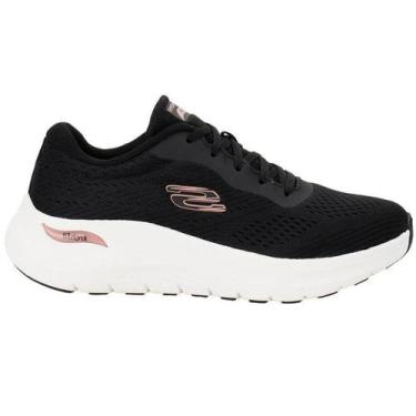 Imagem de Tênis Skechers Arch Fit 2.0 Big League Feminino Preto, Preto rosa dour