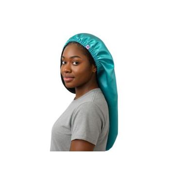 Imagem de Touca de cetim premium dupla face para tranças - AFRODITES STORE