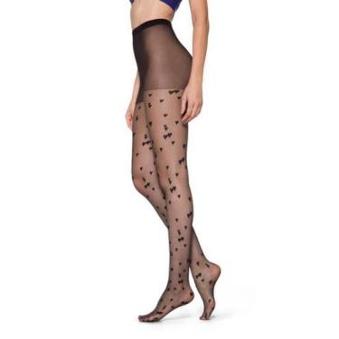 Imagem de Meia-Calça Corações Loba Lupo 05758-001 Fio 15