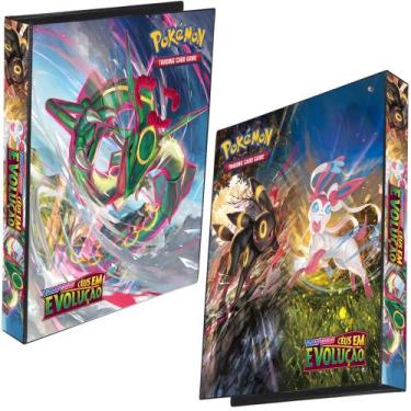 Imagem de Pasta Fichário Álbum Pokémon Espada e Escudo Céus em Evolução Rayquaza