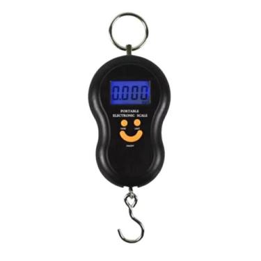 Imagem de Balança Eletronica Bagagem Digital Mão C/ Gancho Mala 50kg - atopy