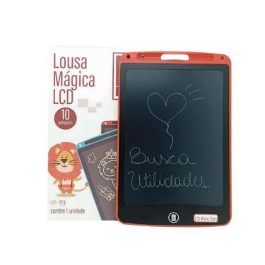 Imagem de Lousa Mágica LCD Infantil 10" Top Rio, Vermelho
