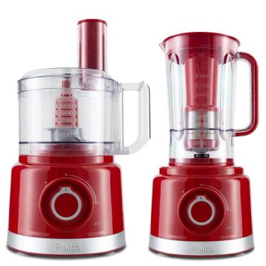 Imagem de Multiprocessador Philco PMP1550V Pro Turbo 6 em 1 com 2 Velocidades 900W Vermelho 220V