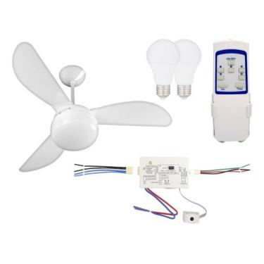 Imagem de Kit Ventilador DE TETO  Fenix Prm + Controle Pw 3vel Silencioso - Vent