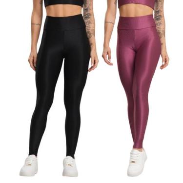 Imagem de KIT 2 Calça Legging Fitness Esmeralda Bella Fiore Roupa Para Academia 