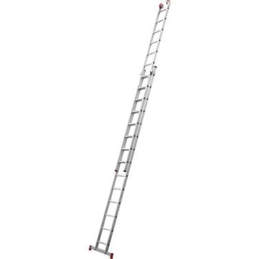 Imagem de Escada Extensiva De Alumínio, 2 X 14 Degraus, 3 Em 1, Esc0623, Botafog
