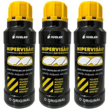 Imagem de Limpador Para-Brisa Antineblina Hipervisão 120ml Kit 3un - Kugler Braz