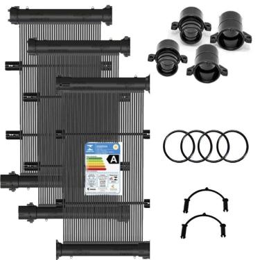 Imagem de Kit Aquecedor Solar Piscinas TekSol-20 6 Placas com Terminações KS Aquecedores