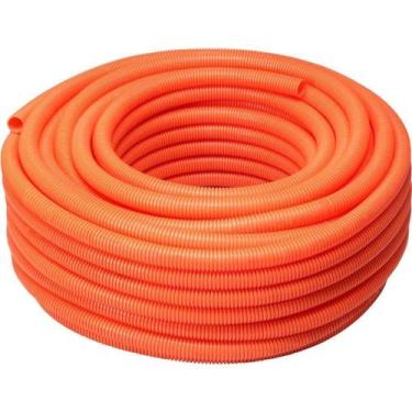 Imagem de Eletroduto Corrugado Reforcado de PVC 25mm X 50m 1236 para Baixa Tensa