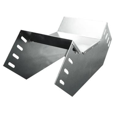 Imagem de Eletroduto Ou Eletrocalha Curva Vertical Interna 90 graus  sem Virola Condução de Fios e Cabos Ventilação Total Pré Zincado