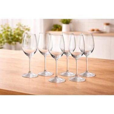 Imagem de Jogo 6 Taças de Cristal 440ml FRATELLI Transparente para Bebidas