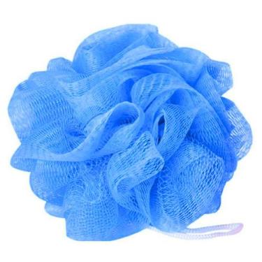 Imagem de Esponja Para Banho Em Nylon 30g Uso Diário Marco Boni, Azul