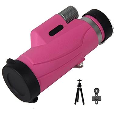 Imagem de Telescópio Monocular 10x42 de alta ampliação de alta definição para exteriores portáteis para pouca luz, cheios de nitrogênio e à prova d'água, adequados para viagens e shows