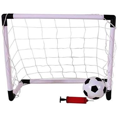 Imagem de Brinquedo Futebol Gol 2 em 1 com Trave Bola e Bomba de Ar, DM Toys