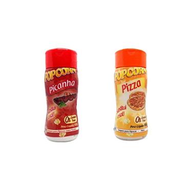 Imagem de Temperos P/ Pipoca Popcorn Cx 12 Frascos. 6 Picanha - 6 Pizza