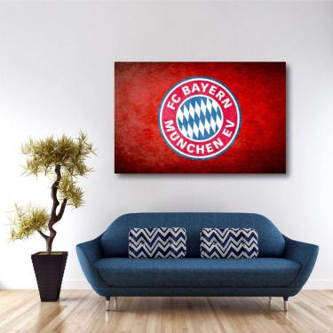 Imagem de Quadro Bayern Futebol decorativo com Tela em Tecido