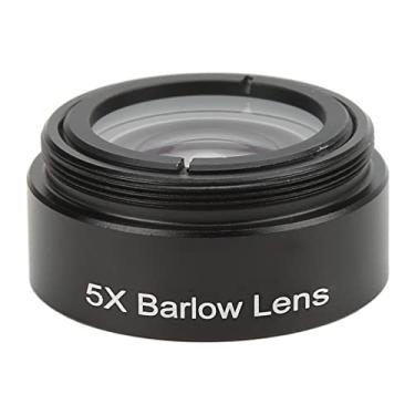 Imagem de Vbestlife Lente 5X Barlow, Lente Objetiva Auxiliar Microscópio Estéreo Rosqueado M28,6 Adequado para Óculos de Telescópio Astronômico 31,7 mm