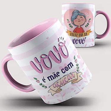 Imagem de Caneca Rosa Vovó Mãe com Açúcar 62ia