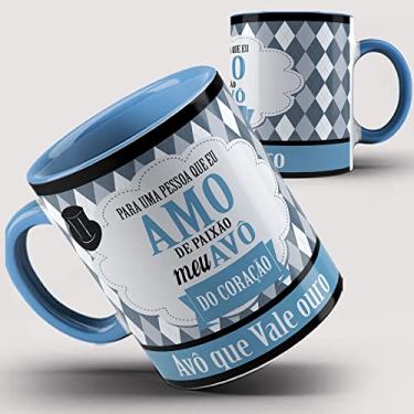 Imagem de Caneca Azul Eu Amo De Paixão Meu Avô 35ia