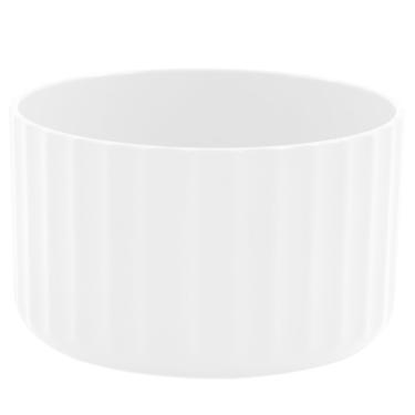Imagem de Vaso De Flor Mini Decorativo Planta Cacto Groove Jardim Ou Branco Fechado