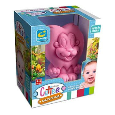 Imagem de Cometa Brinquedos, Coleção Cuties Bichinhos, Leãozinho, Rosa, Levemente Perfumado