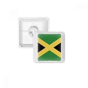 Imagem de Teclas PBT bandeira nacional da Jamaica América do Norte para teclado mecânico branco OEM impressão sem marcação