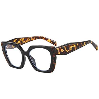 Imagem de Tendência Óculos de Sol Quadrado Preto Branco Feminino Luxo Vintage Grande Armação Óculos de Sol Feminino Sombras UV400 Óculos de Sol, 8, Tamanho Único