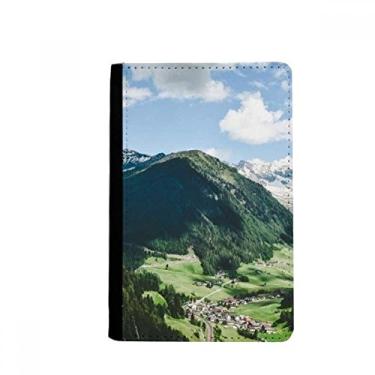 Imagem de Mountain City Clouds Blue Sky Passport Holder Notecase Burse Carteira Capa Cartão Bolsa, Multicolor