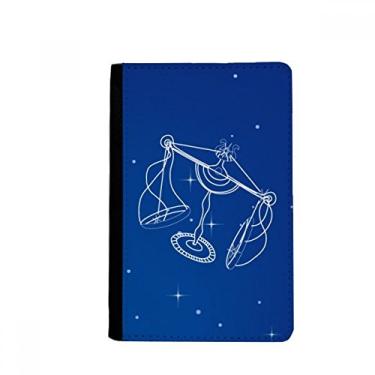 Imagem de Porta-passaporte Star Universe Libra estampa constelação porta-passaporte Notecase Burse capa carteira porta-cartão, Multicolor