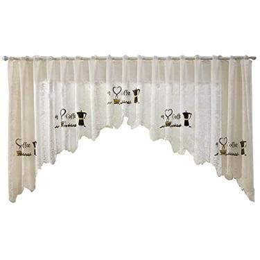 Imagem de CORTINA CASCATA PREMIUM MARFIM GRAOS DE CAFE 3,00M X 1,00M