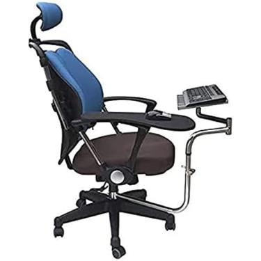 Imagem de Montagem Ergonômica Do Mouse Do Laptop Do Teclado, Instalada Na Cadeira Ou Em Qualquer Barra Redonda Com Espessura Diagonal Máxima De 1,96 Polegadas, Para Jogos De Vídeo Da Estação De Trabalho, In