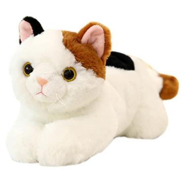 Imagem de ibasenice Boneca Gato Brinquedo De Pelúcia Infantil Travesseiro De Gato Recheado Boneco Bicho De Pelúcia Gato Gordo De Pelúcia Pelúcias Kawaii Filho Portátil Pp Algodão Brinquedo De Gato