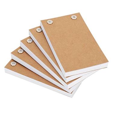 Imagem de 5 Conjuntos de Flipbooks Em Branco, Kit de Flipbook Separados Livros Pintados à Mão Com Parafusos Conjunto de Ferramentas de Pintura para Crianças Papel de Desenho e Encadernação