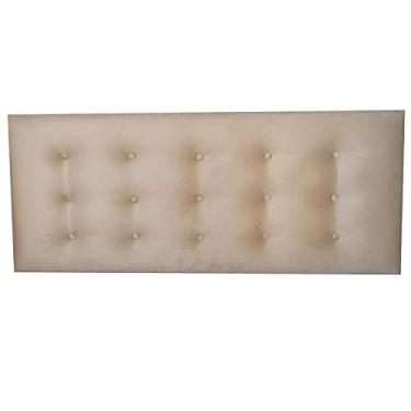 Imagem de Cabeceira Painel Botonê 15 Suede Liso Mascavo Strass Solteiro 90 X 60 Cm