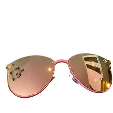 Imagem de Óculos de Sol Luxo Polarizado Feminino Barcur (Rosa e Dourado)