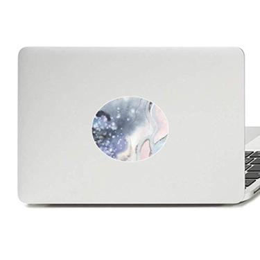 Imagem de Adesivo de notebook com tinta sombreada abstrata em vinil com emblema para notebook