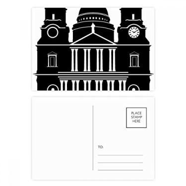 Imagem de England Building United Kingdom Contorno do Reino Unido conjunto de cartão postal aniversário cartão de agradecimento